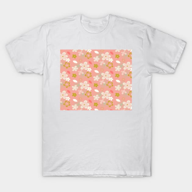 butterflies and flowers T-Shirt by DragonTees